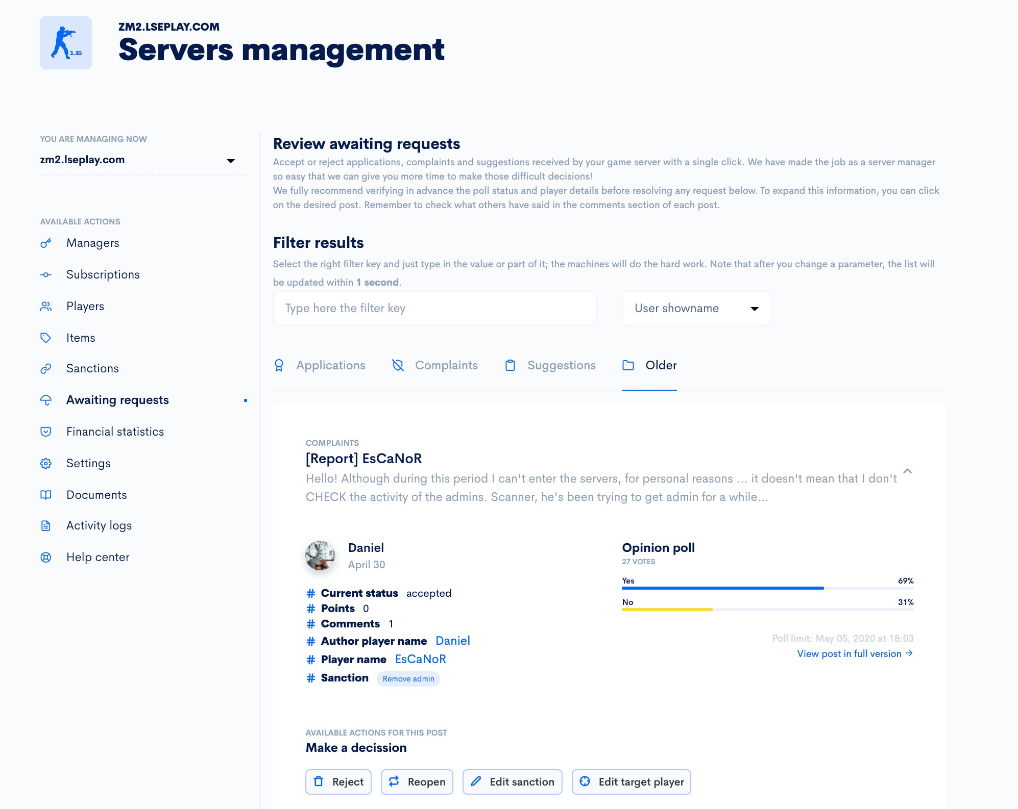 servers management illustration